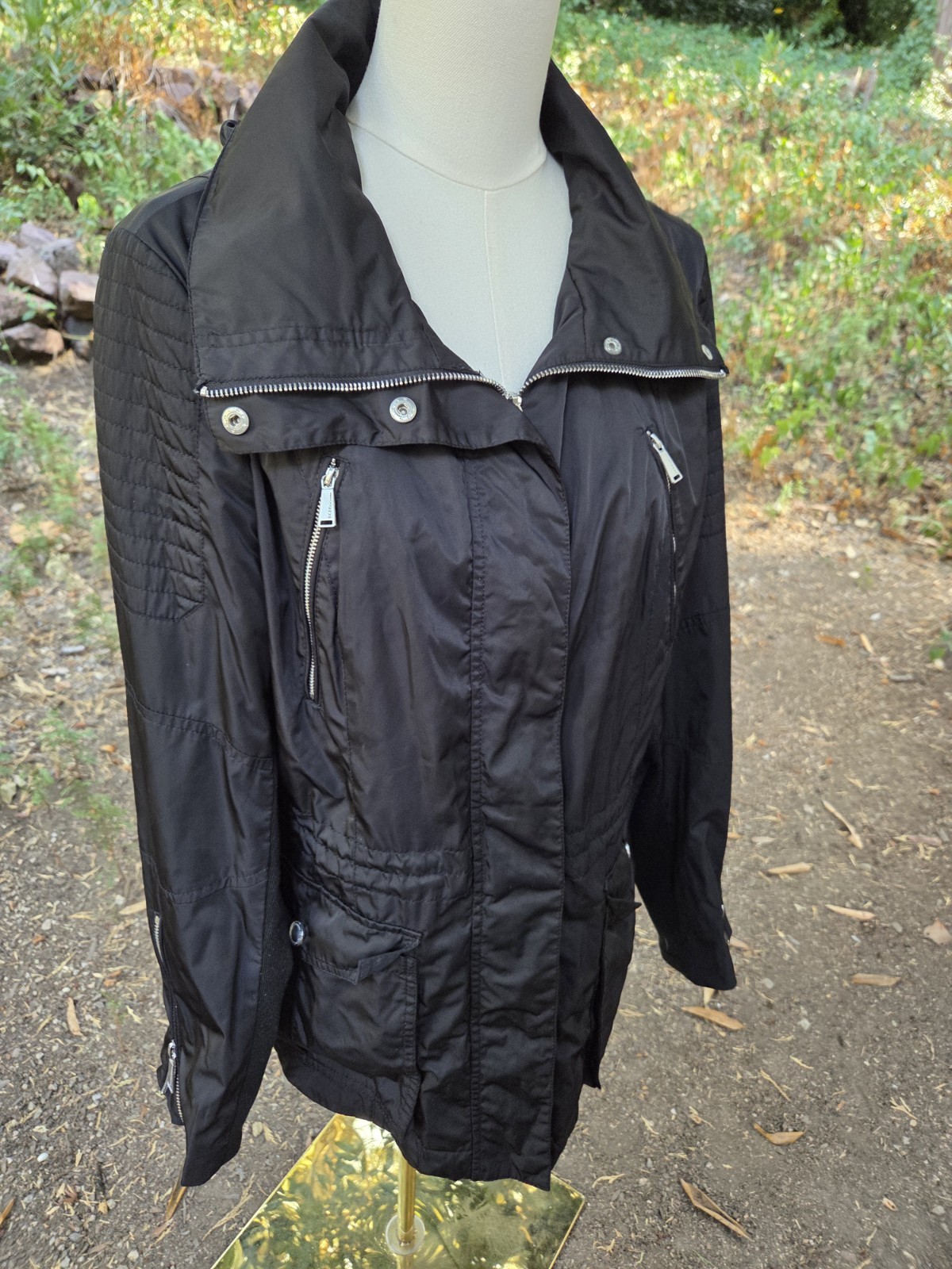 BCBGeneration Black Utility Jacket Full Zip Hoode… - image 3