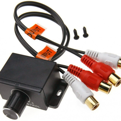 Car Auto Amplifier Volume Adjuster /Potentiometer RCA Female Input & Output 2RCA - Picture 2 of 7