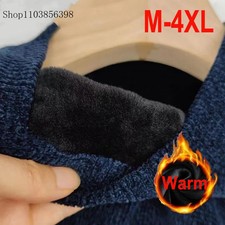 Men's Sweater Wool Warm Pullovers O-Neck Knit Winter Fit Tops Male Thick Knitwea