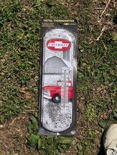 Chevrolet Truck Metal Thermometer 5.25 X 17