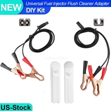 Universal Fuel Injector Flush Cleaner Adapter Car Nozzle Cleaning Tool DIY Kit