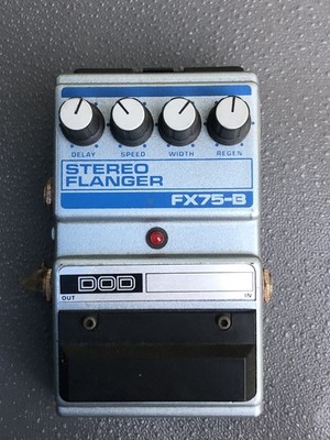 DOD FX75-B Stereo Flanger Effects Pedal Made In USA Vintage 80 s Excellent