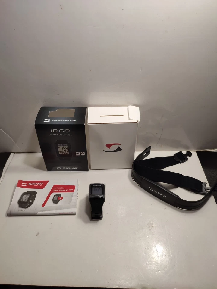 MONTRE CARDIOFREQUENCEMETRE SIGMA ID.GO + NOTICE + BOITE FONCTIONNE - Photo 3/4