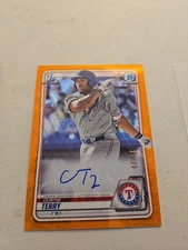 Curtis Terry Bowman Chrome 1st Auto Orange Refractor 22/25