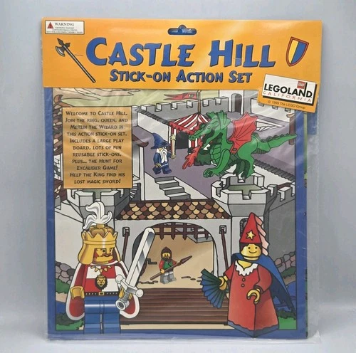 Lego Castle Hill Stick On Action Set Legoland California VTG Rare
