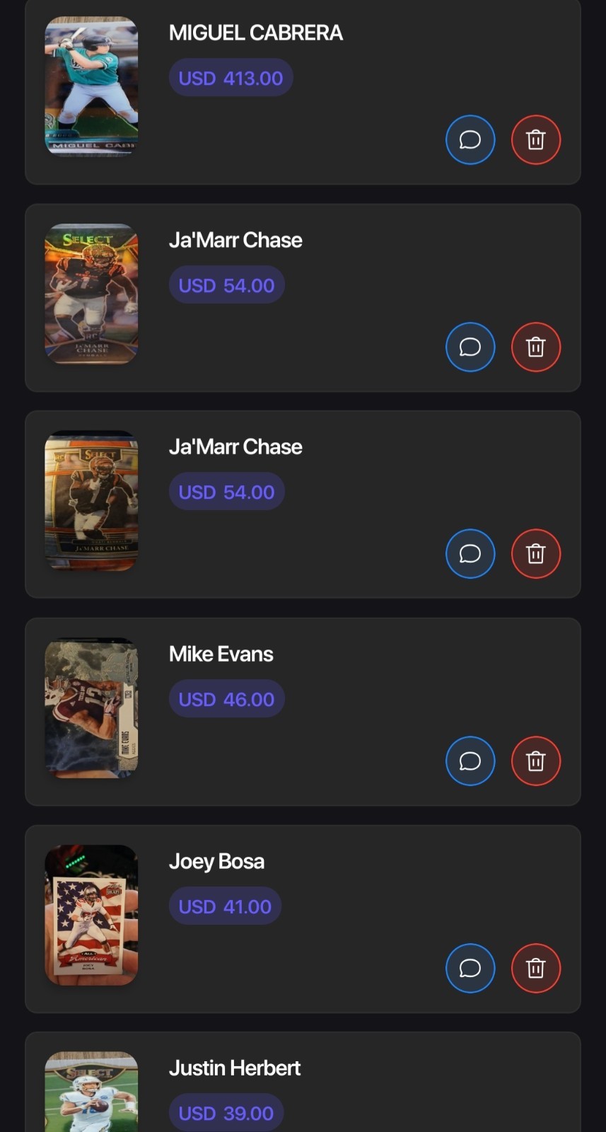 ~1200 cards including 2000 Topps Chrome Traded Rookies Miguel Cabrera #T40 