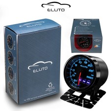 2'' 52mm 12V LED Turbo Boost Pointer Gauge Vacuum Pressure Meter Kit -30~30PSI