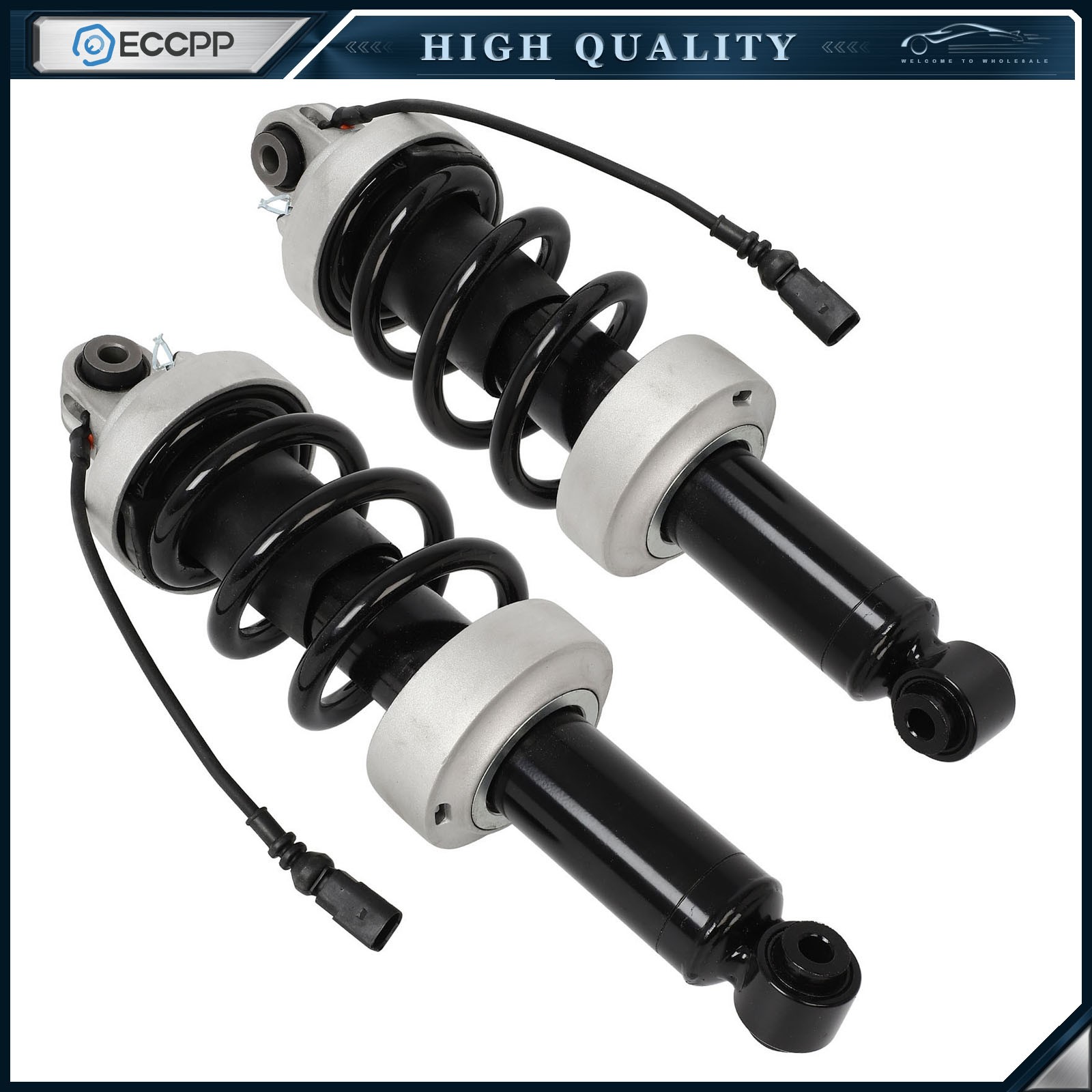 Pair Front Air Suspension Shock Struts MagneRide For 2007-2015 Audi R8 V8 V10