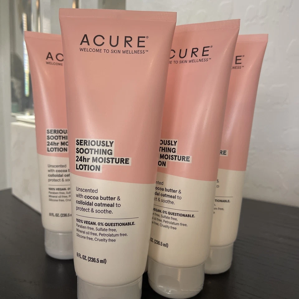 Loción hidratante calmante Acure Seriously 24 horas 8 OZ sellada Foto 3 de 4