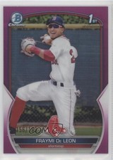 2023 Bowman Chrome Prospects Fuchsia Refractor /199 Fraymi De Leon #BCP-97 0zw1