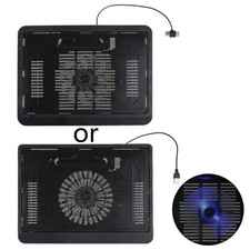 Laptop Cooling Pad Support 12-14 Inches Laptops with 1 Quiet Fans Light Rapid