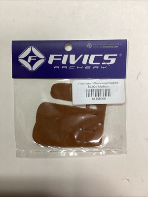Fivics Saker 3 Finger Tab Back Leather Replacement Medium (Ambidextrous)