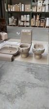 DOLOMITE ALPINA VISONE VASO MONOBLOCCO+ CASSETTA+BIDET 1 FORO+LAVABO+COLONNA