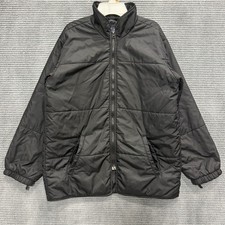 LL Bean Down Jacket Kids PrimaLoft LARGE 14-16 Black 650 Puffer Insulated Warm