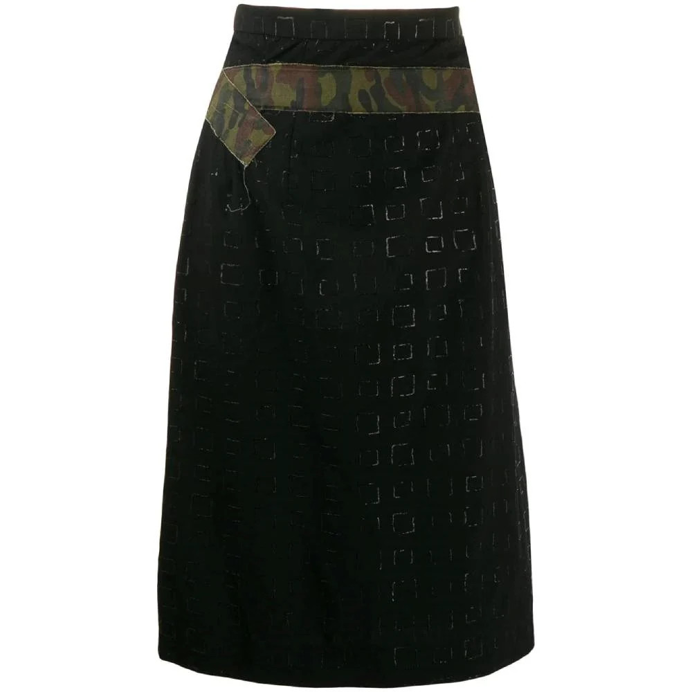 Comme Des Garcons A7339 Gonna Donna Vintage 2000s In Lana Nero