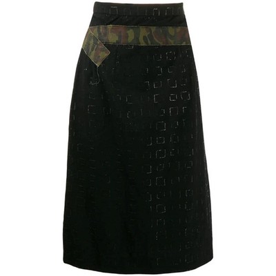 Comme Des Garcons A7339 Damen Rock Vintage 2000s Wolle schwarz