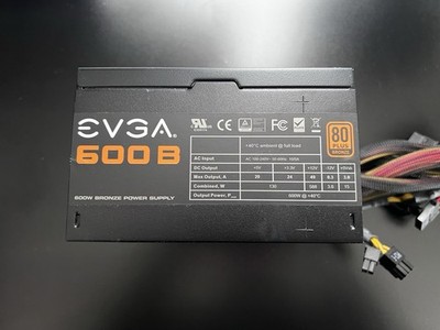 EVGA 600 B 600W 80 Plus Bronze Power Supply 100-B1-3600-KB