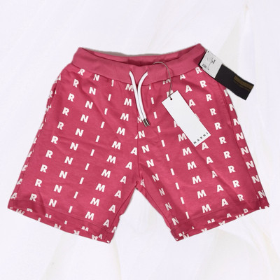 Marni Kids Girls Logo Print Shorts Pink 10 Years NWT
