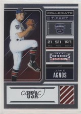 2018 Panini Elite Extra Edition USA Collegiate Ticket Jake Agnos #USA-JA hg6
