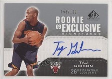 2009 SP Game Used Rookie Exclusive Signatures 96/100 Taj Gibson #RE-TG Auto 0c6