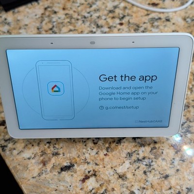 Google Home Hub Smart Display White/Gray Wi Fi Bluetooth Touch Control w/ Box