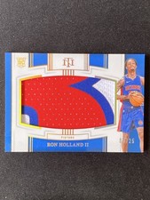 Ron Holland II 2024-25 National Treasures  Rookie Jumbo Material RC /25 #RJU-RON