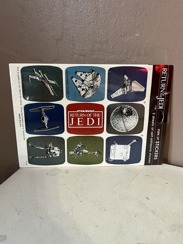 1983 Return of the Jedi/Drawing Board Greetings Sticker Set~New/Sealed - Picture 5 of 6