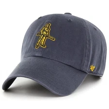 West Virginia Mountaineers 47 Brand Clean Up Adjustable Hat - Mountain Man Logo