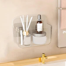 Self Adhesive Organizer for Wall, Cabinet Door Organizer, No Drilling Hang Walls