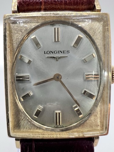 Vintage Mens Longines Tank Portrait Gold Medal Mechanical Wristwatch 528 10k GF - Picture 10 of 24