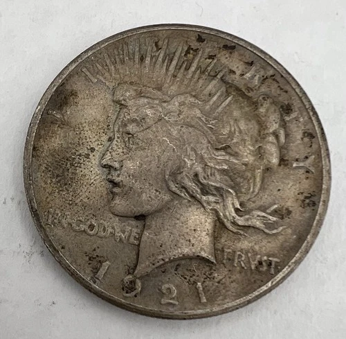 1921 Peace Silver Dollar Nice VF-XF High Relief Key Date Nice Strike