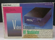 Video/Computer RF Modulator 15-1273c Radio Shack VHF-Turn Tv into Monitor 
