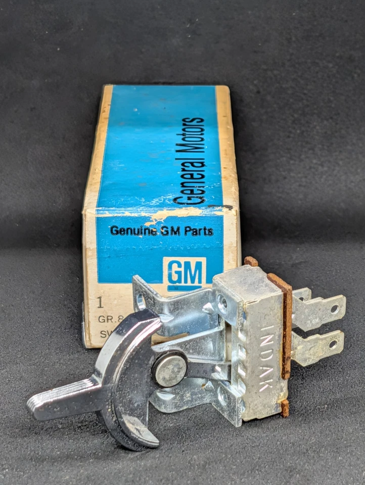 NOS 1964 1965 PONTIAC TEMPEST LEMANS GTO HEATER BLOWER SWITCH W/O AC 7287744 - Image 2 of 4