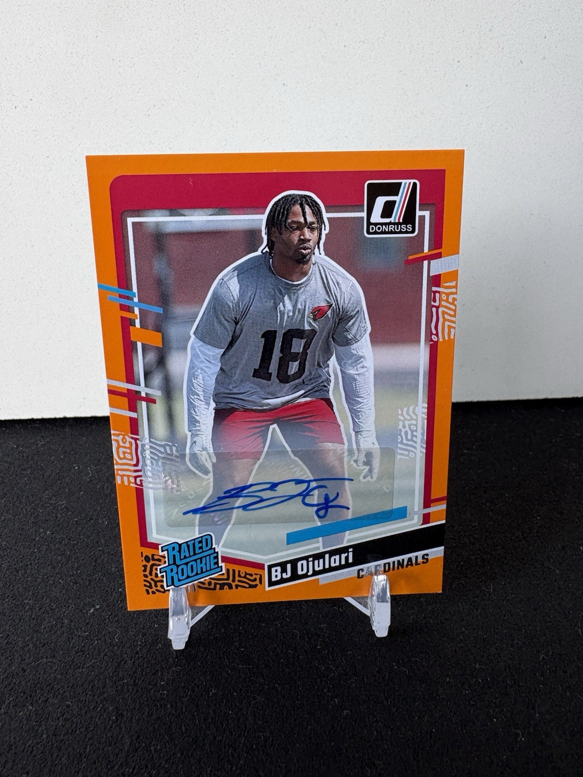 BJ Ojulari Panini Donruss #301 Autograph-Orange