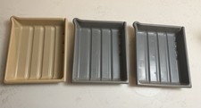 3 Patterson 8X10 Ribbed Photographic Print Developing Trays