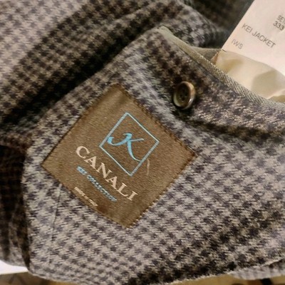 Recent Canali Kei Wool  Unconstructed Mens   Sport Coat Size 44R 2 Btn 