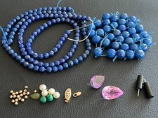 Antique Vintage Jewelry Repair Maker LOT Gold Fill Lapis Pearls Gemstones 115