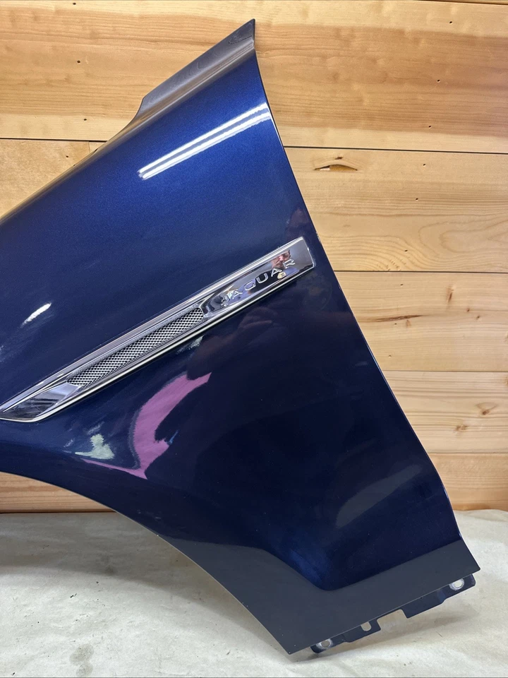 10-19 Jaguar X351 XJ XJL XJR lado del conductor izquierdo guardabarros panel de ala AZUL JBM OEM Foto 4 de 4