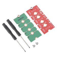 2Pcs M2 M.2 NGFF/NVME Length Extend Adapter for PC Computer Case Red Green