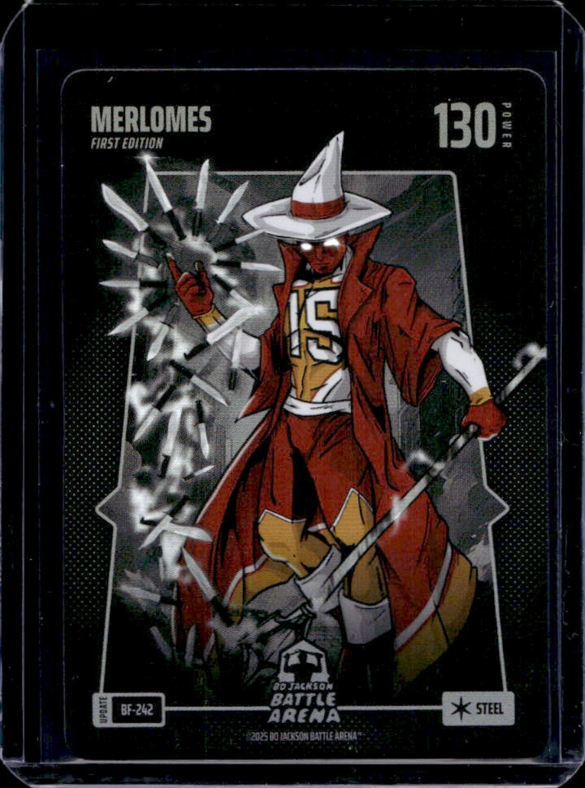 2025 Bo Jackson Battle Arena 1st Edition Merlomes Battlefield Steel #BF-242