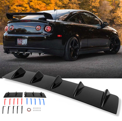 For Chevrolet Cobalt Rear Bumper Diffuser 5-Fins Spoiler Lip Splitter Gloss