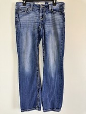 BKE Sabrina Jeans 30R x 31.5 Straight Leg Stretch Mid Rise Medium Wash Denim