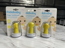 Bundle Of 3 Frida Baby Finger Toothbrush Case Baby Oral Care 3M