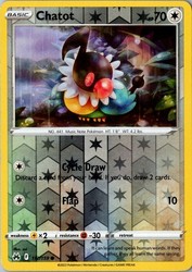 Chatot 112/159 Reverse Holo Crown Zenith