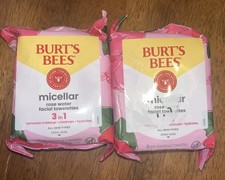 2 - Burt's Bees Micellar Facial Towelettes Rosewater 30 Premoistened Towelettes
