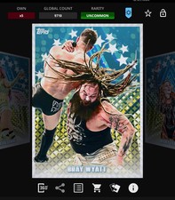 DIGITAL Topps WWE Slam 25 STAR-STUDDED Blue Motion - BRAY WYATT