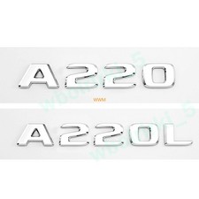 F&uuml;r Mercedes Benz A-Klasse A220/A220L: Chrom Schriftzug Embleme Aufkleber
