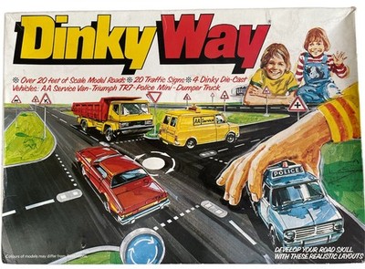 Vintage 1978 Dinky Toys Set Nr. 240 - Dinky Way Road System Druckguss Fahrzeug Set