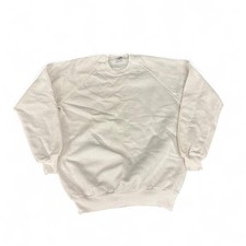Vintage 80s Jerzees Blank Crewneck Sweatshirt Orange Sz M USA Made