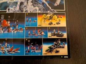 Vintage (1993) LEGO SPACE - Ice Planet 2002 Sets Poster - VERY RARE